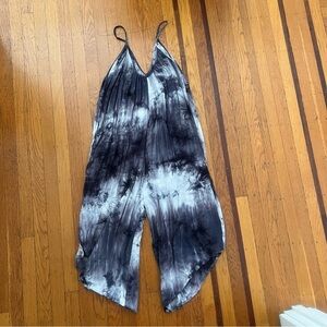 Carly Jean tie dye romper swim coverup one size EUC